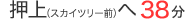 押上（スカイツリー前）へ38分