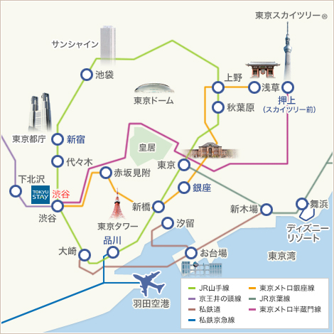 東急ステイ渋谷アクセスマップ